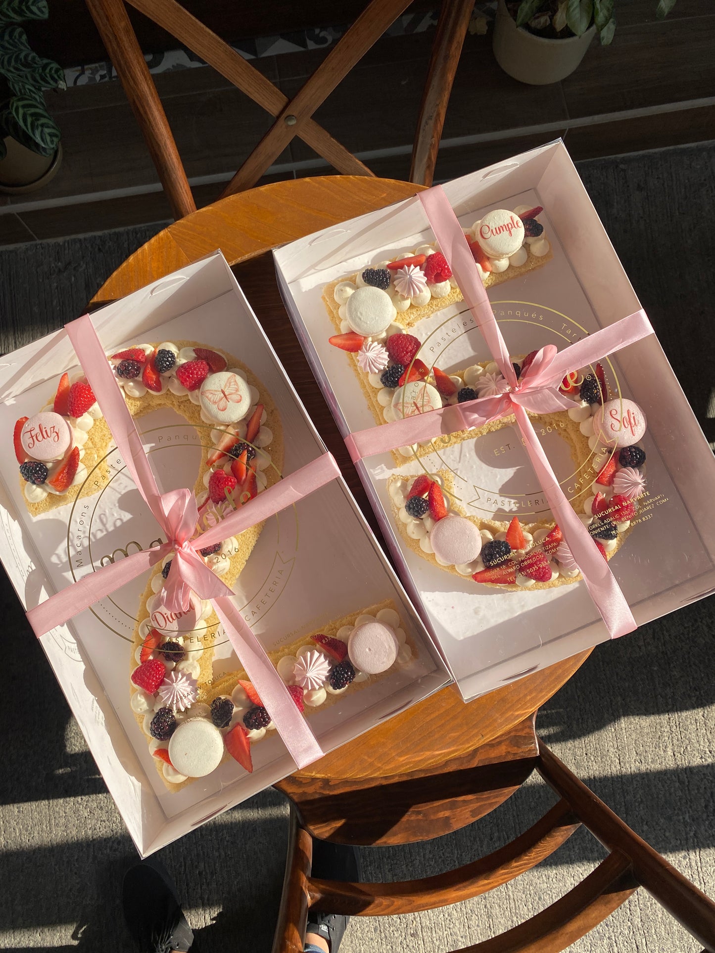 Pastel de número para 20 personas