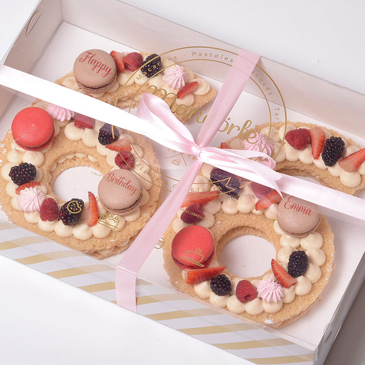 Pastel de número para 10 personas