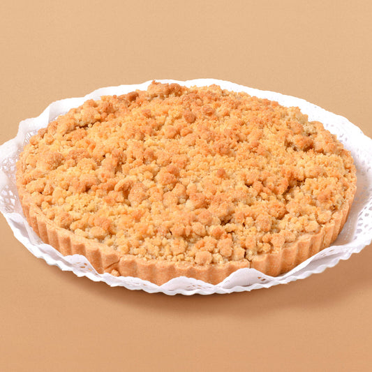 Tarta de manzana con crumble de almendra